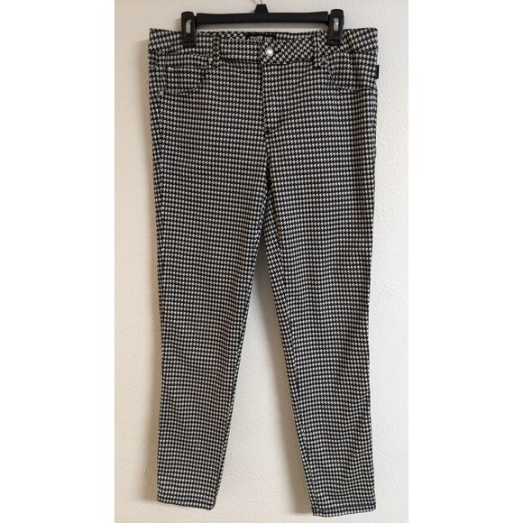 Tripp NYC Daang Goodman Black & White Houndstooth Skinny Leg Punk Jeans 11 - Picture 2 of 16